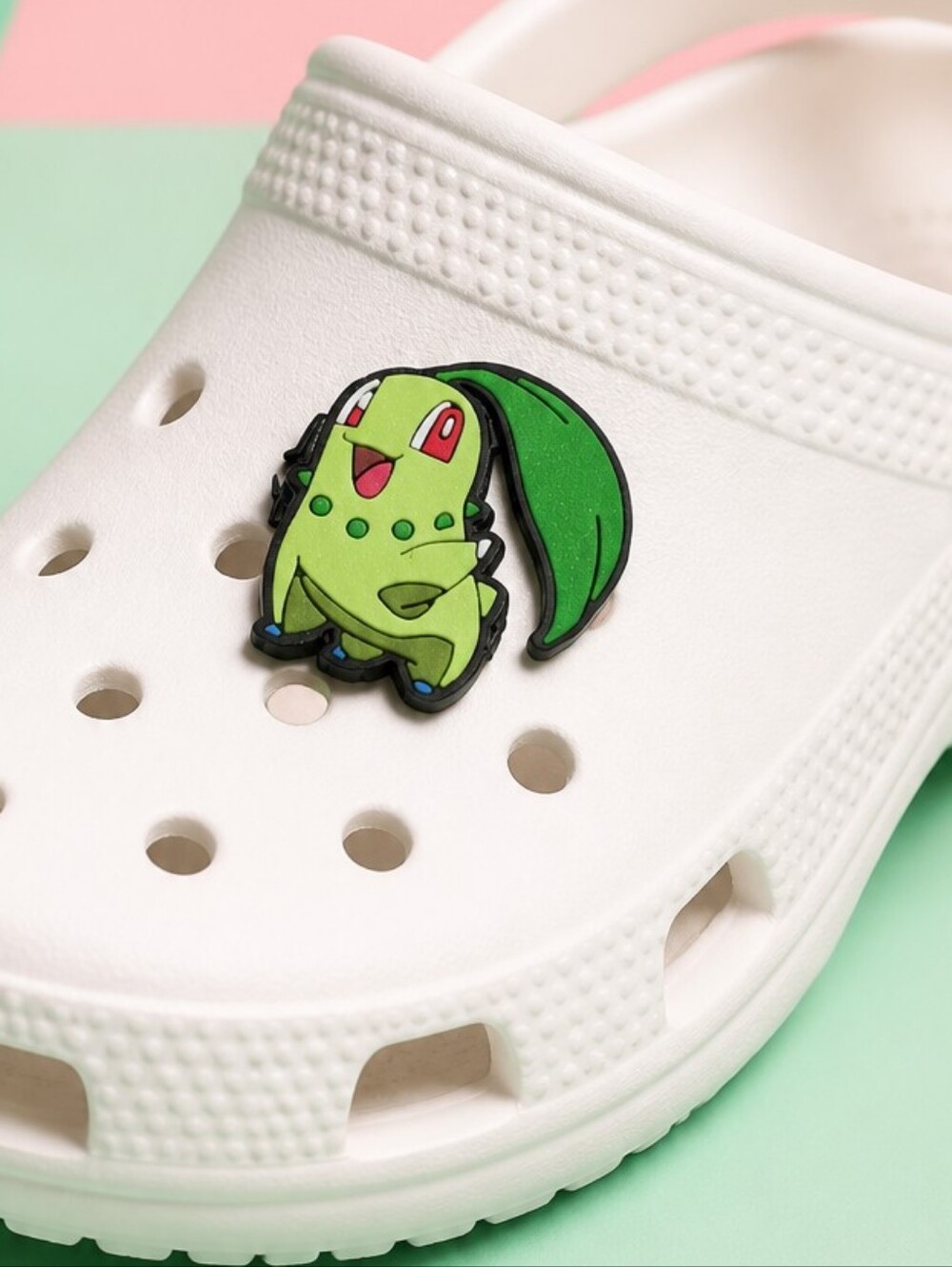 Pokemon Chikorita Green Croc Charm Jibbitz Style Shoe Charms Accessory 6/$20 NEW